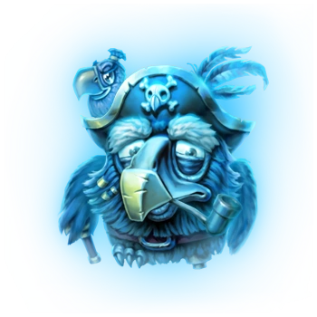 Pirots 5 Captain Blackfeather symbool met piratenhoed en sabel