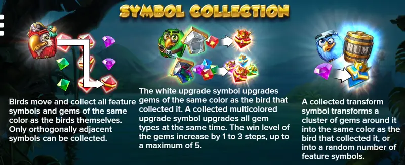 Pirots slot symbol collection